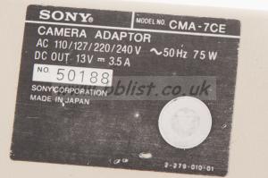 Vintage Sony CMA-7CE Camera Adaptor Sold Faulty 