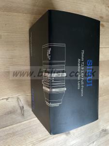 Sirui 75mm T2.9 1.6X Full-Frame Anamorphic Lens. E-mount. 