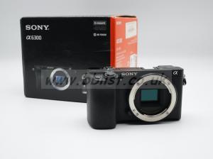 Sony Alpha 6300 4K mirrorless camera.