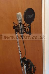 Studio Microphone. Rode NT1A with shock mount.
