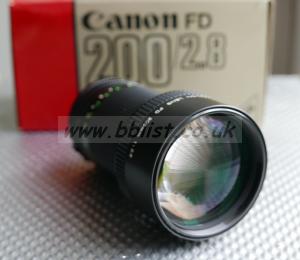 Canon FD Lens Set for TLS Rehousing 200mm, as new in box