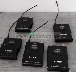 5x Sony UTX-B2 Pocket Radio mic Transmitters