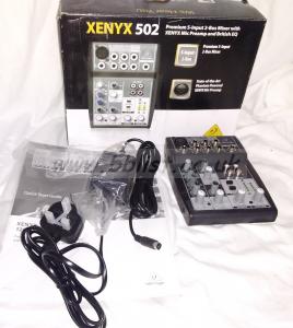 New/Boxed Behringer XenyX 502 5 Input Audio Mixer