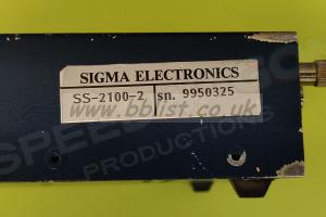 Sigma Series 2100 SS2100-2 Cntrl Unit - Black Burst Genrtr 