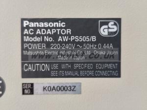 Panasonic AC to DC Power Adaptor for Broadcast Cameras Rear plate
