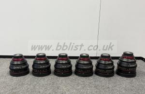 Canon CN-E Primes Set of 6 EF Mount T1.5 - T3.1 