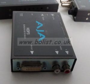 5x AJA HDP3  3G/HD to DVI Converters 