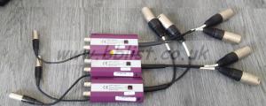 3x Miranda ADX-172P/110 Dual AES/EBU Audio Demultiplexer+PSU 