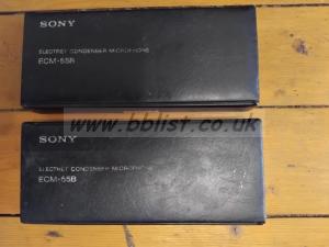 Pair of Sony ECM-55B lapel mics 
