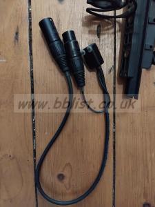 Rycote windshield and cables Mono mic cable with attachment for securing onto pistol grip runner