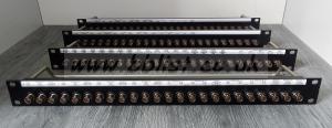 4x TSL 1u 3G/UHD BNC-BNC Video Patch Panels (24 way)