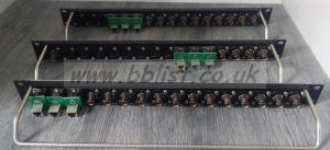3x Canford Audio BNC-BNC/RJ45-RJ-45  Patch Panels 