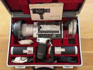 Minolta Autopak-8 D10 Super 8 Film Camera & Accessories
