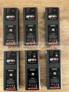 6 x NP-98D NP1 batteries with 4 way Hawkswood charger. 