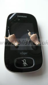 Phonak Roger Earpiece x 2 plus Roger Touchscreen Mic