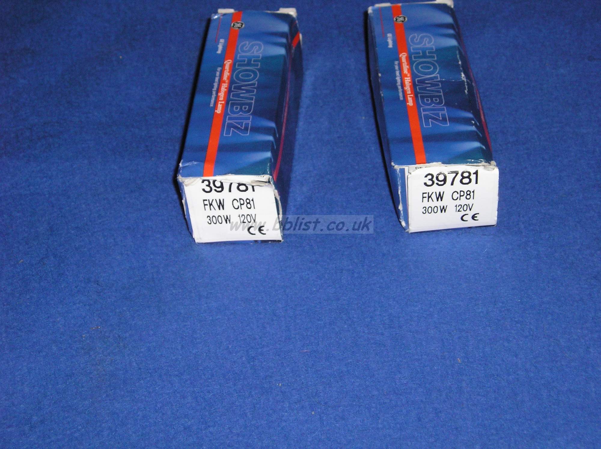 2 x 120volt 300w Bulbs for Arri etc