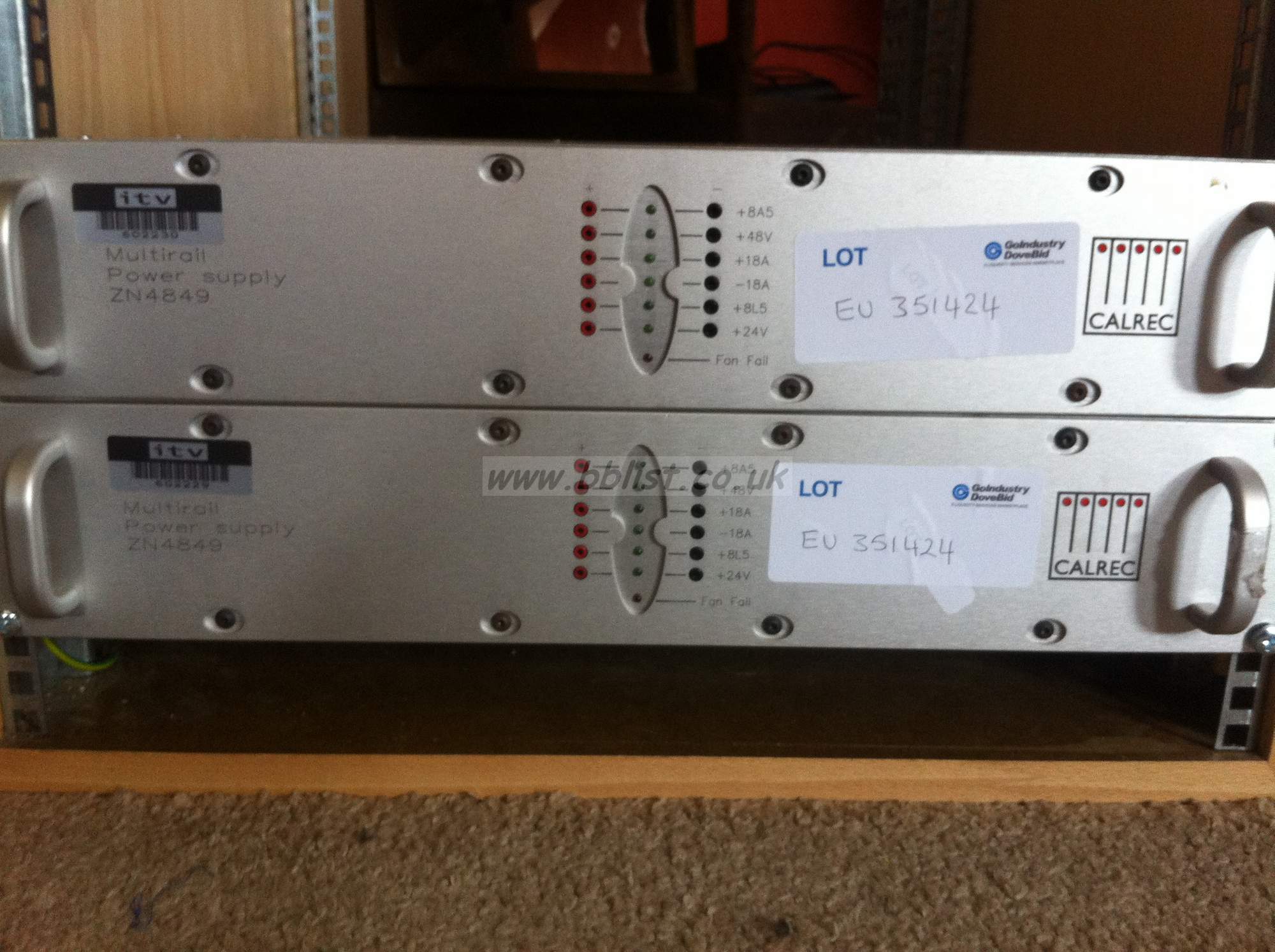 Calrec ZN4849 Multirail Power Suppy Front