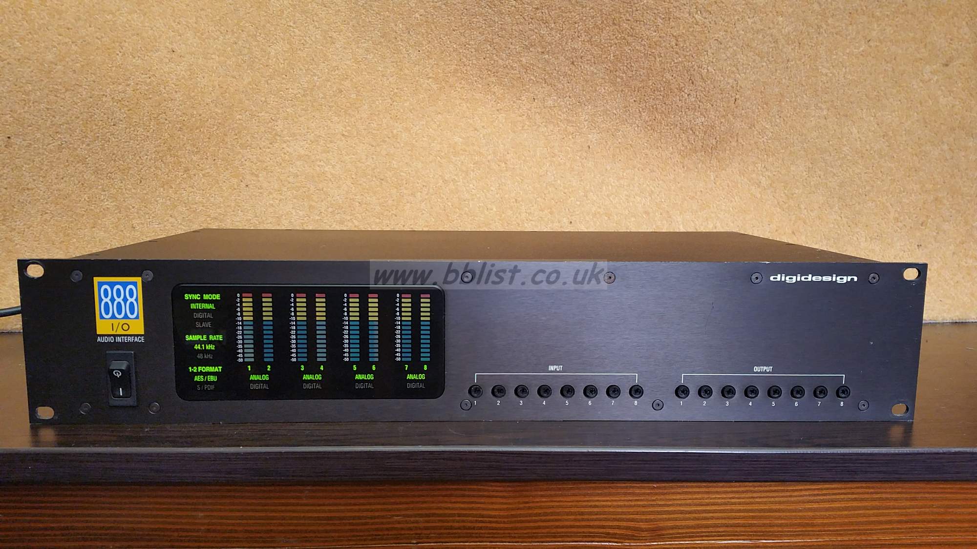 Digidesign 888 I/O Protools interface Front