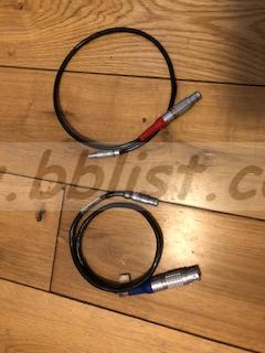 Preston 3 pin RS/fisher power and run cable for MDR1/ MDR2