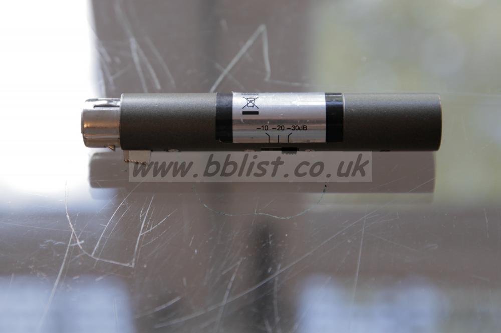 BB List ITEM 71006, Audio Technica Adjustable In Line Attenuator Italy