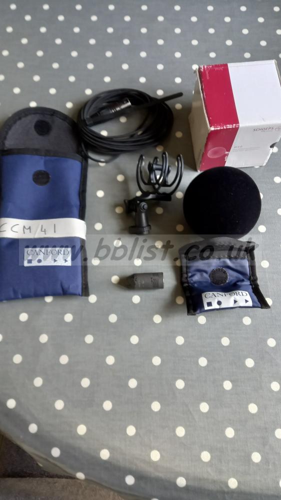 Schoeps CCM 41 with W5D foam cover and Rycote  Lyre cradle