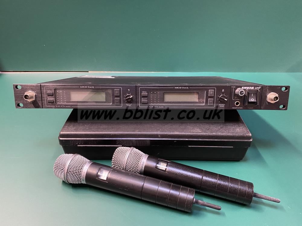 Shure U4D Dual Channel  Receiver with 2xU2 Mics KK 838-862