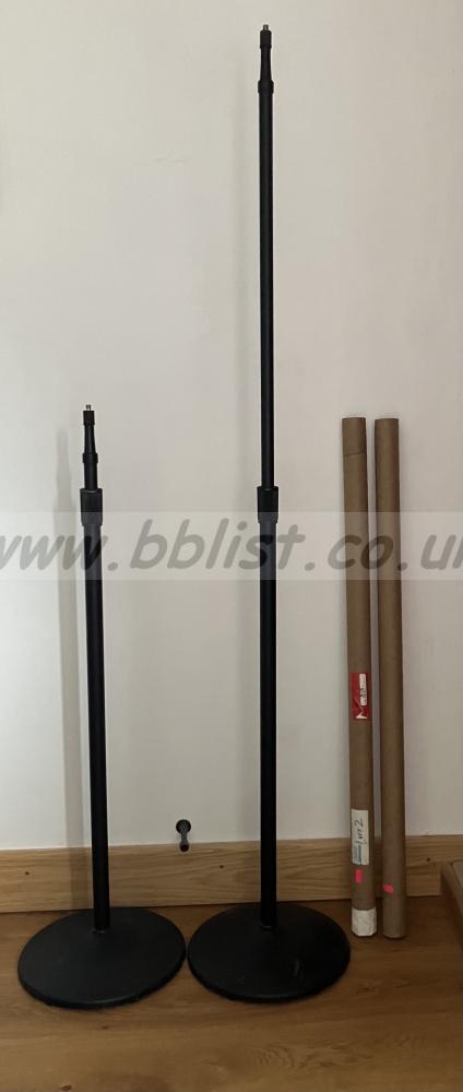 Two Atlas MS20E high quality microphone stands