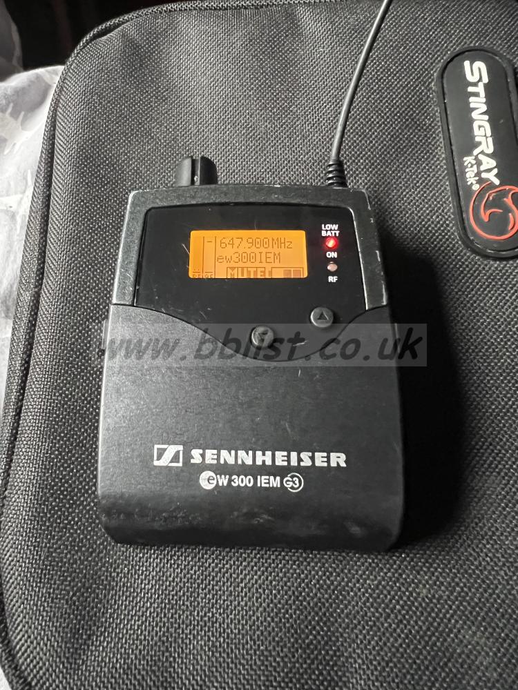 Sennheiser G3 IEM Receiver GB Band 606-648Mhz