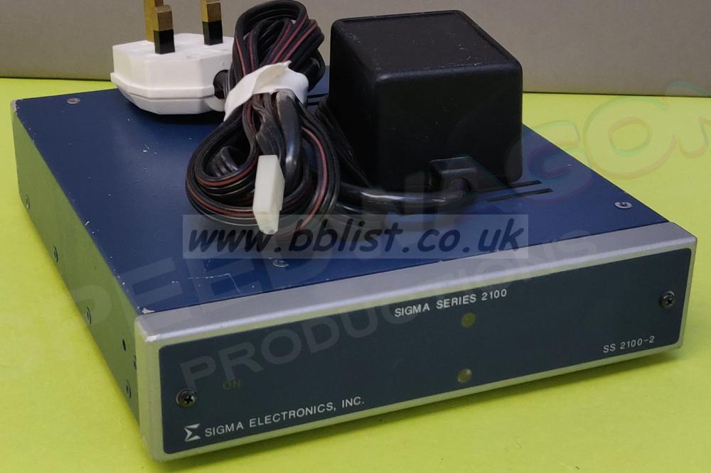 Sigma Series 2100 SS2100-2 Cntrl Unit - Black Burst Genrtr Sigma Series 2100 SS2100-2 Cntrl Unit - Black Burst Generator with 3xoutputs and power supply