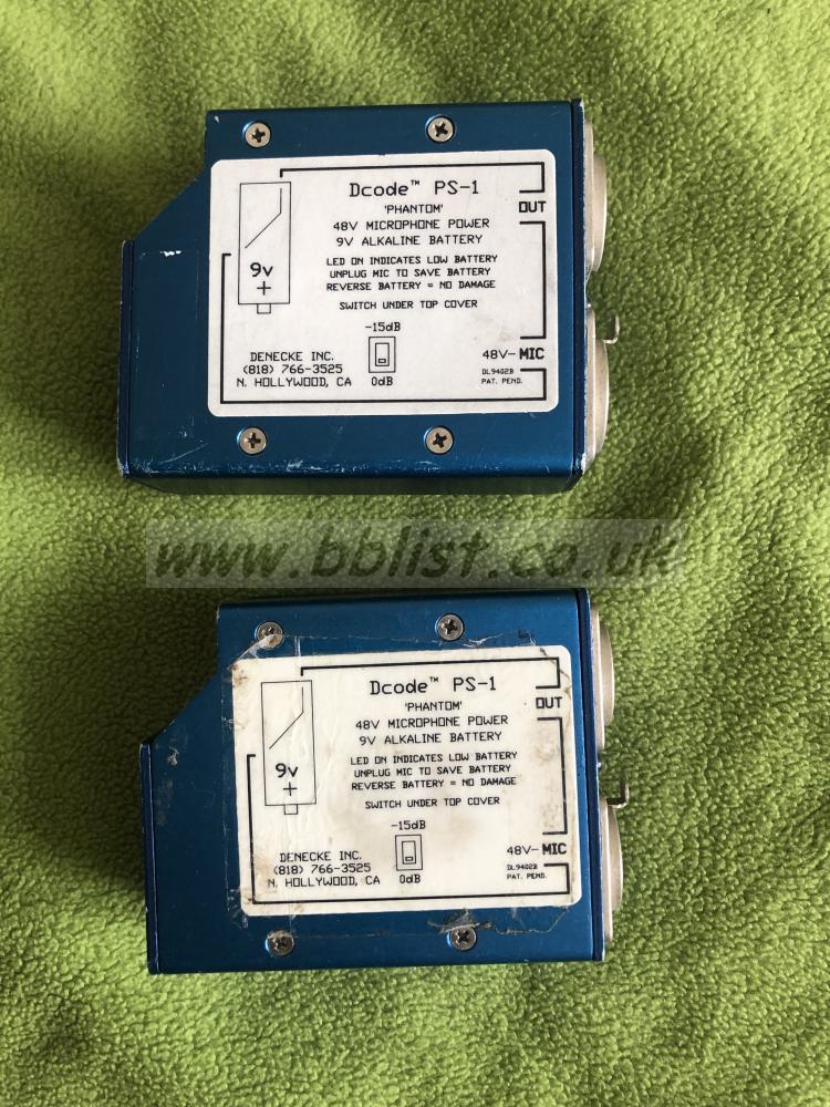 2 x Denecke Dcode PS-1 48v Power Supplies