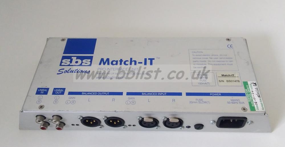 SBS Match-IT Pro audio Interface unit