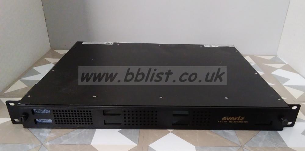 Evertz FR7701 HD Frame (1x 7746FS-EAES8-DD-HD Frame Synch)