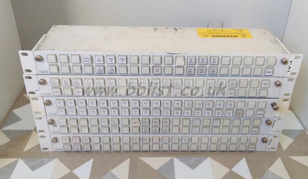 5x Quartz/Evertz CP-3201 1u Router Control Panels