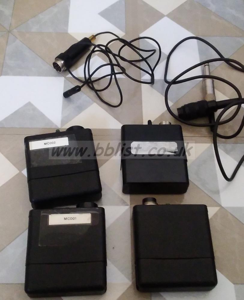 Lot of Sennheiser/Beyer Belt Pack transmitters+ Mic