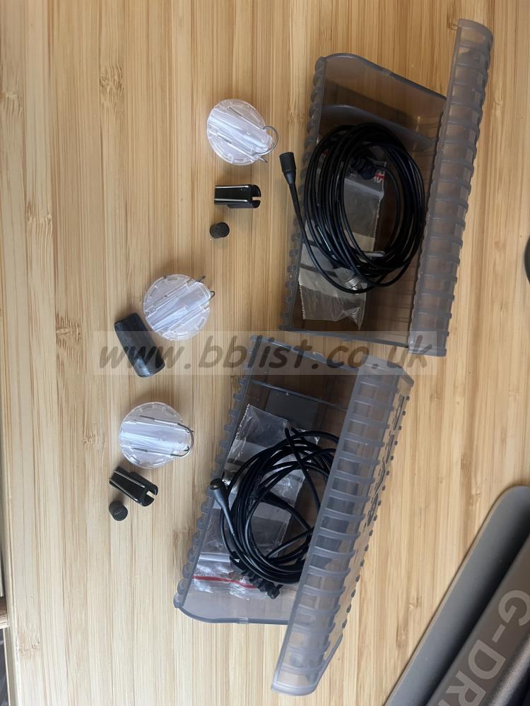 DPA 4060 x 2, black, 3 pin lemo