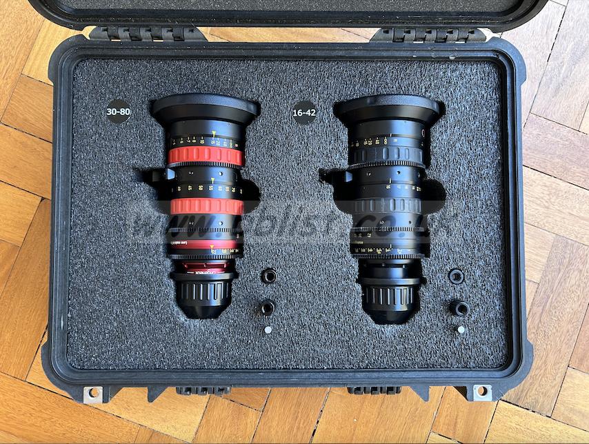 Angenieux Optimo DP lenses 16-42mm & 30-80mm (inc Peli case)