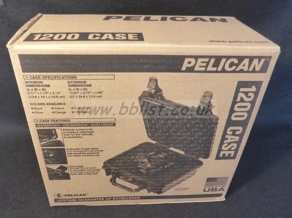 Peli 1200 Case With Pick & Pluck Foam Set.  Brand New.