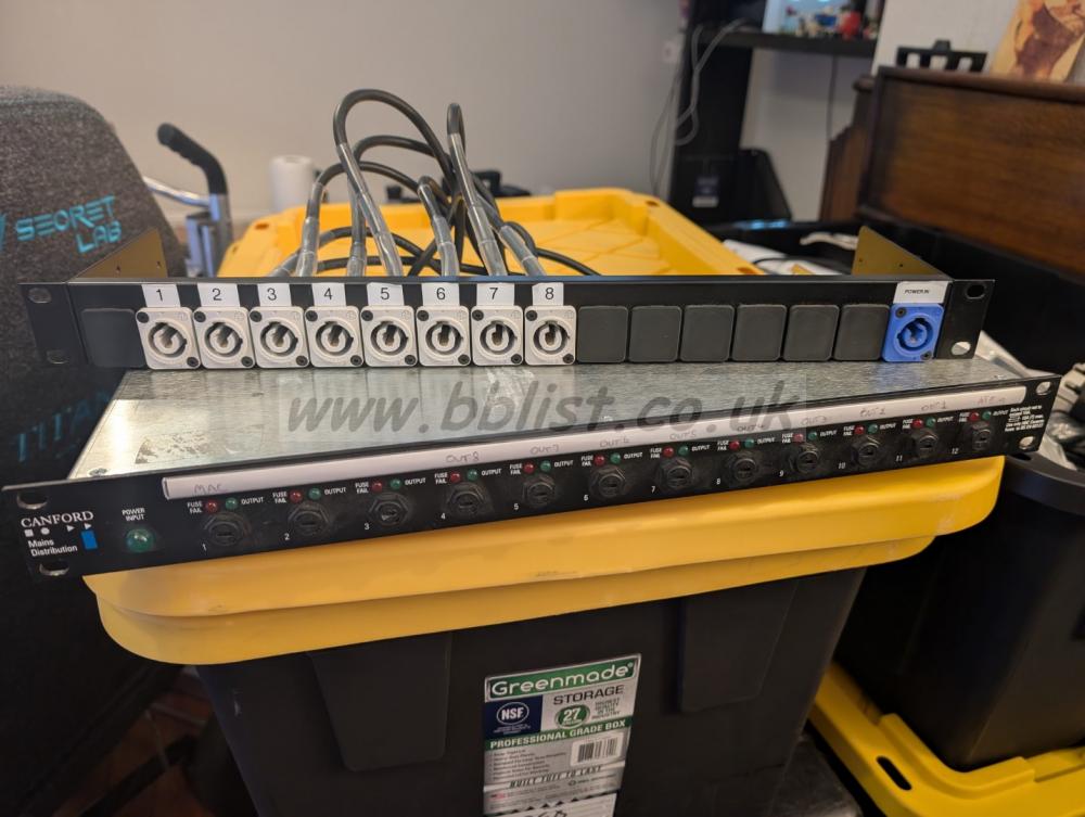 BB List - ITEM 88795, Canford Powercon Mains Distribution Rack United ...