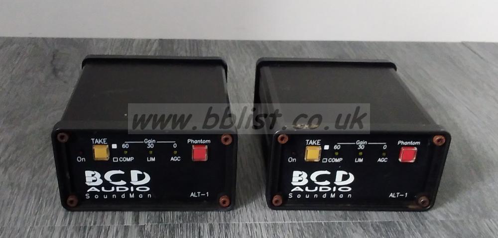 2x BCD Audio ALT-1 Soundman Units