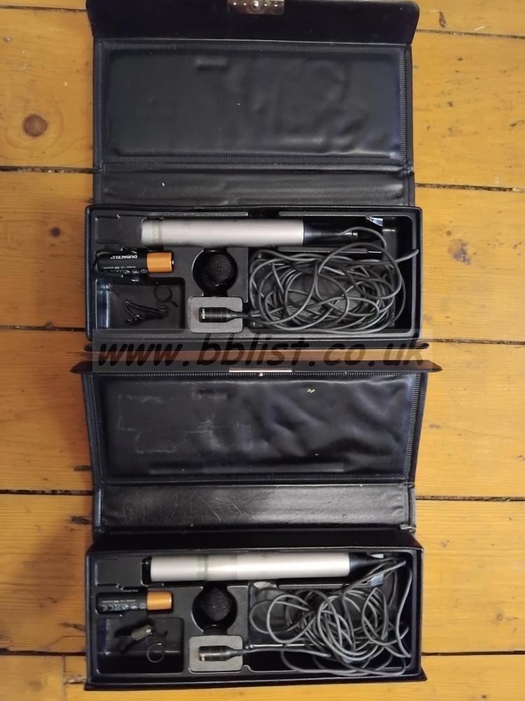 Pair of Sony ECM-55B lapel mics