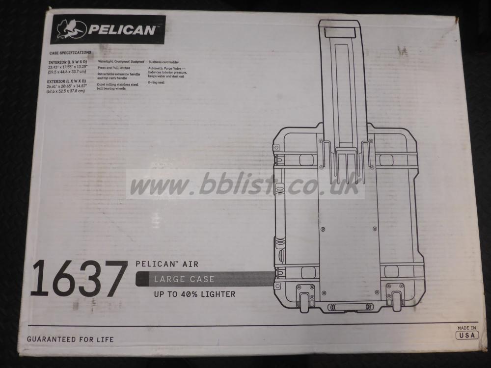 Peli Air 1637 Case With Pick Pluck Foam Set. Factory Sealed