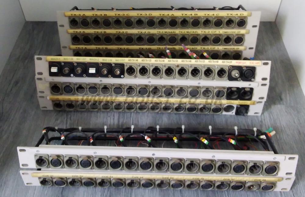 6x TSL XLR Audio Patch Panels