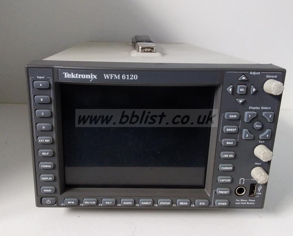 Tektronix WFM-6120 SDI Waveform/Vectorscope