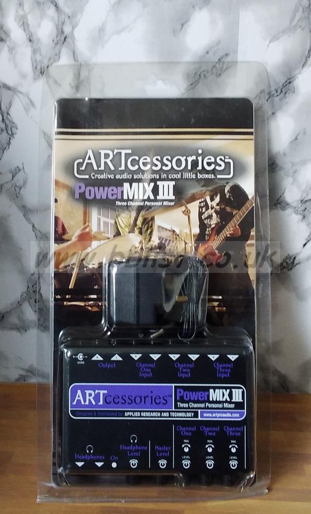 ART PowerMIX III 3-Channel Personal Stereo Mixer (Brand New