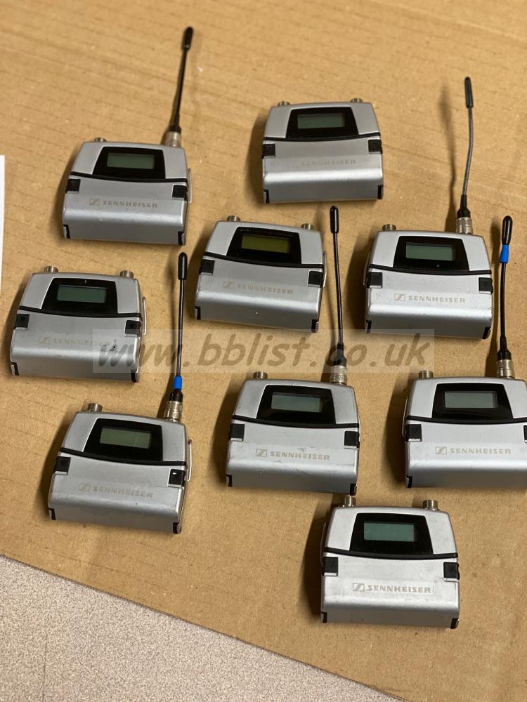 9 x Sennheiser SK5212 Minature Tx (606-790 MHz)