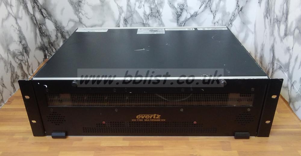 Evertz FR7700 HD frame (3x 7743DLY-HD HD/SD-SDI Video Delays