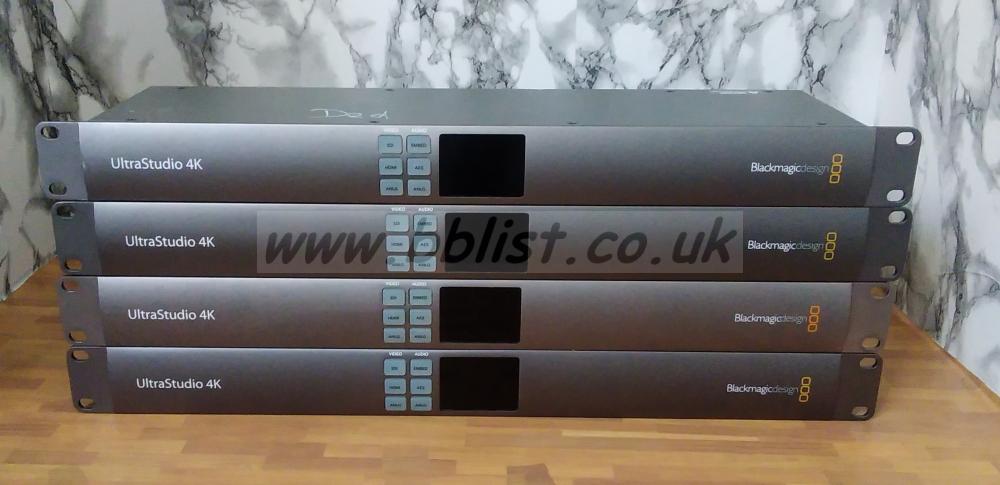 4x Blackmagic Ultrastudio 4K Racks