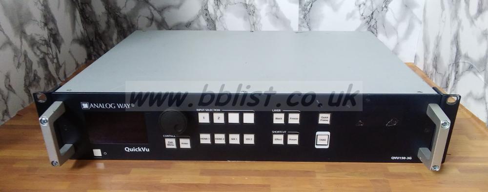 Analogway QuickVu (QVU150-3GHi-res mixer & seamless switcher