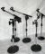 Desk top microphone stands