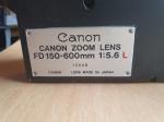 CANON FD 150 - 600mm f5.6 Lens - EF CONVERSION
